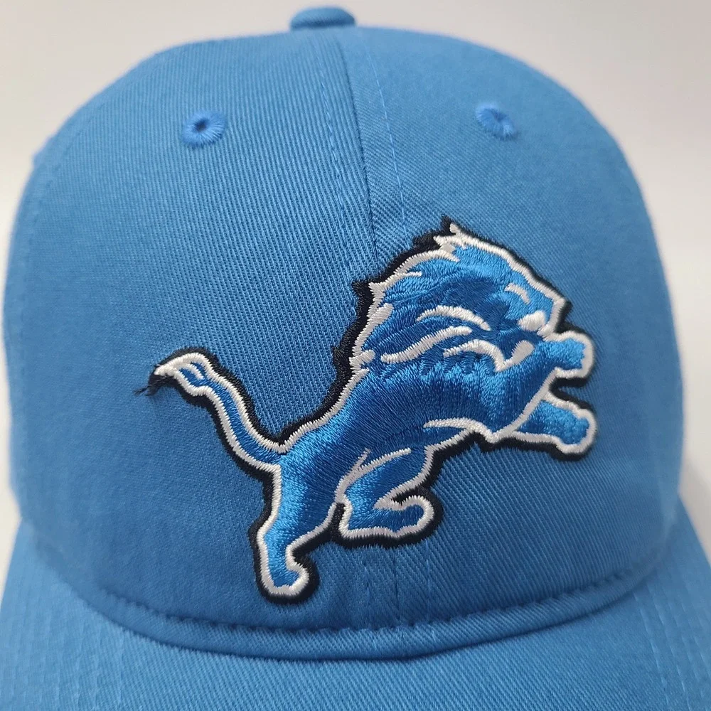 Detroit Lions Hat Strapback‎ NFL Team Apparel Blue NFL Football Logo Dad *READ*